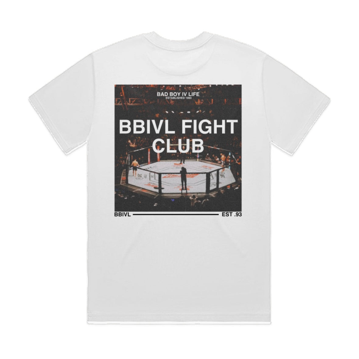 “FIGHT CLUB 2.0” Oversized Box-Fit T (White)